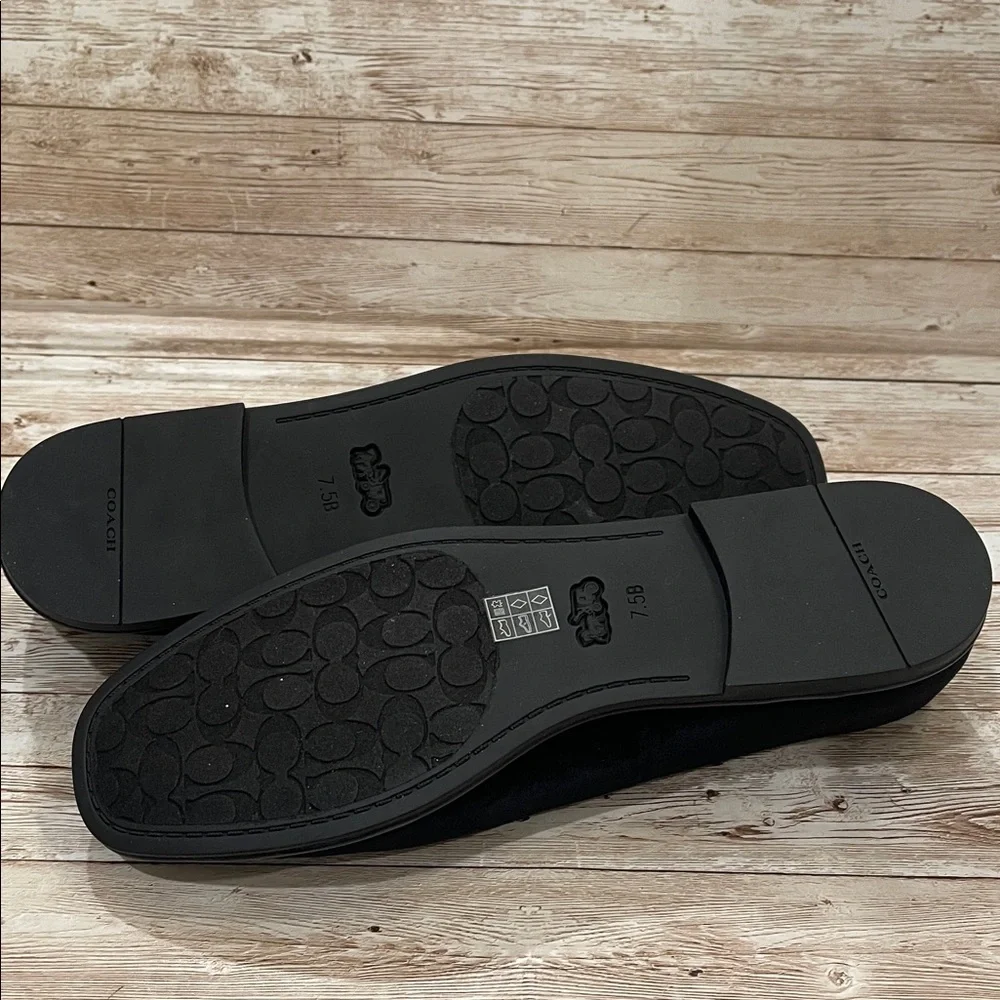 Coach Women's Emilia Mary Jane Flats
 Black Velvet Size 7.5B‎ NWT - Picture 6 of 13